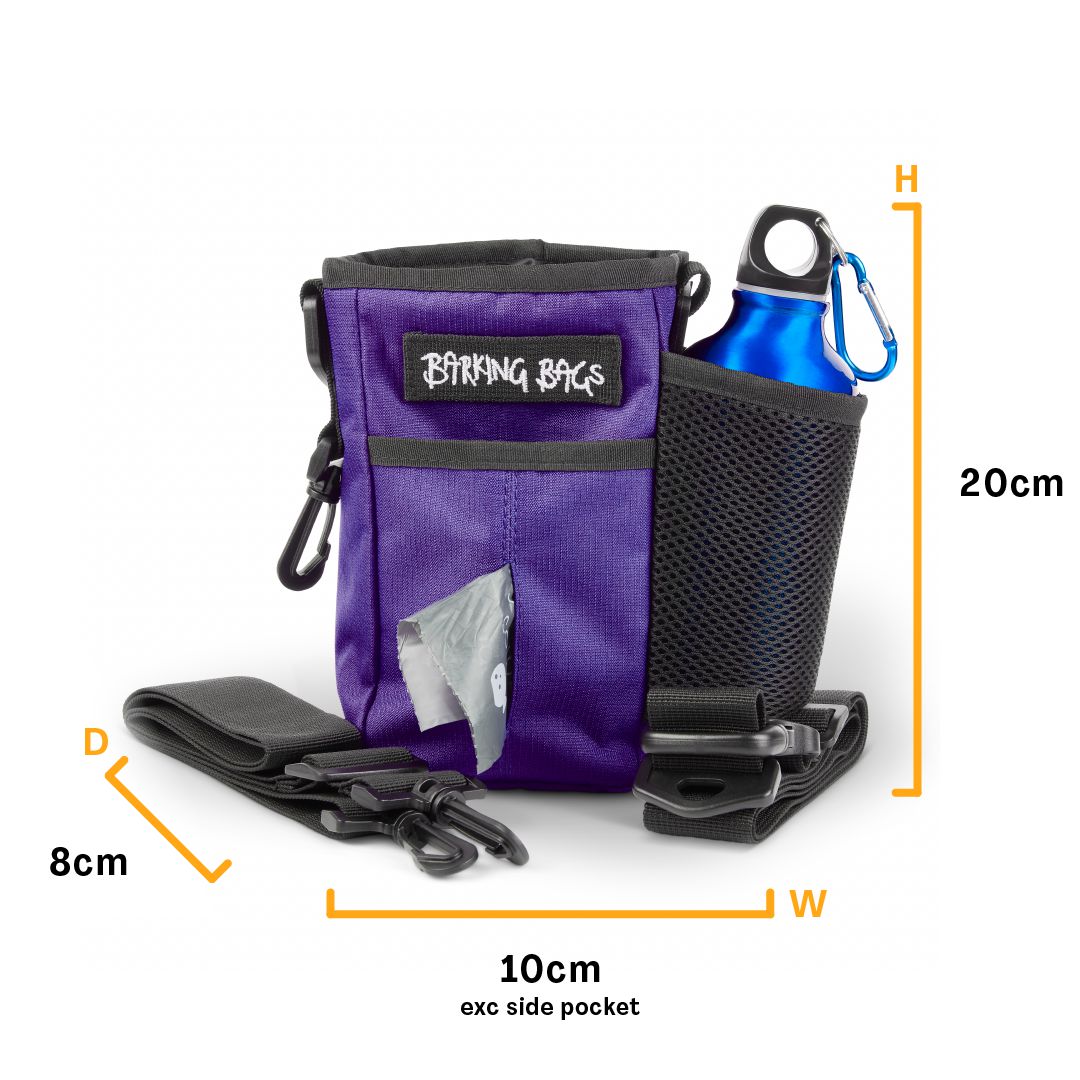 Large Dog Treat Bag - Purple Barking Bags