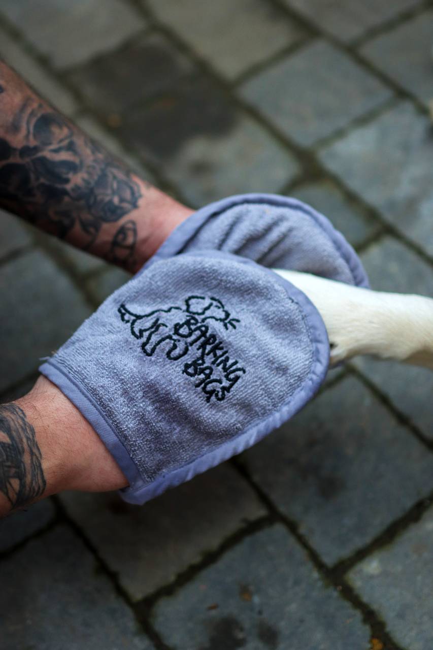 Dog Drying Mitt Barking Bags