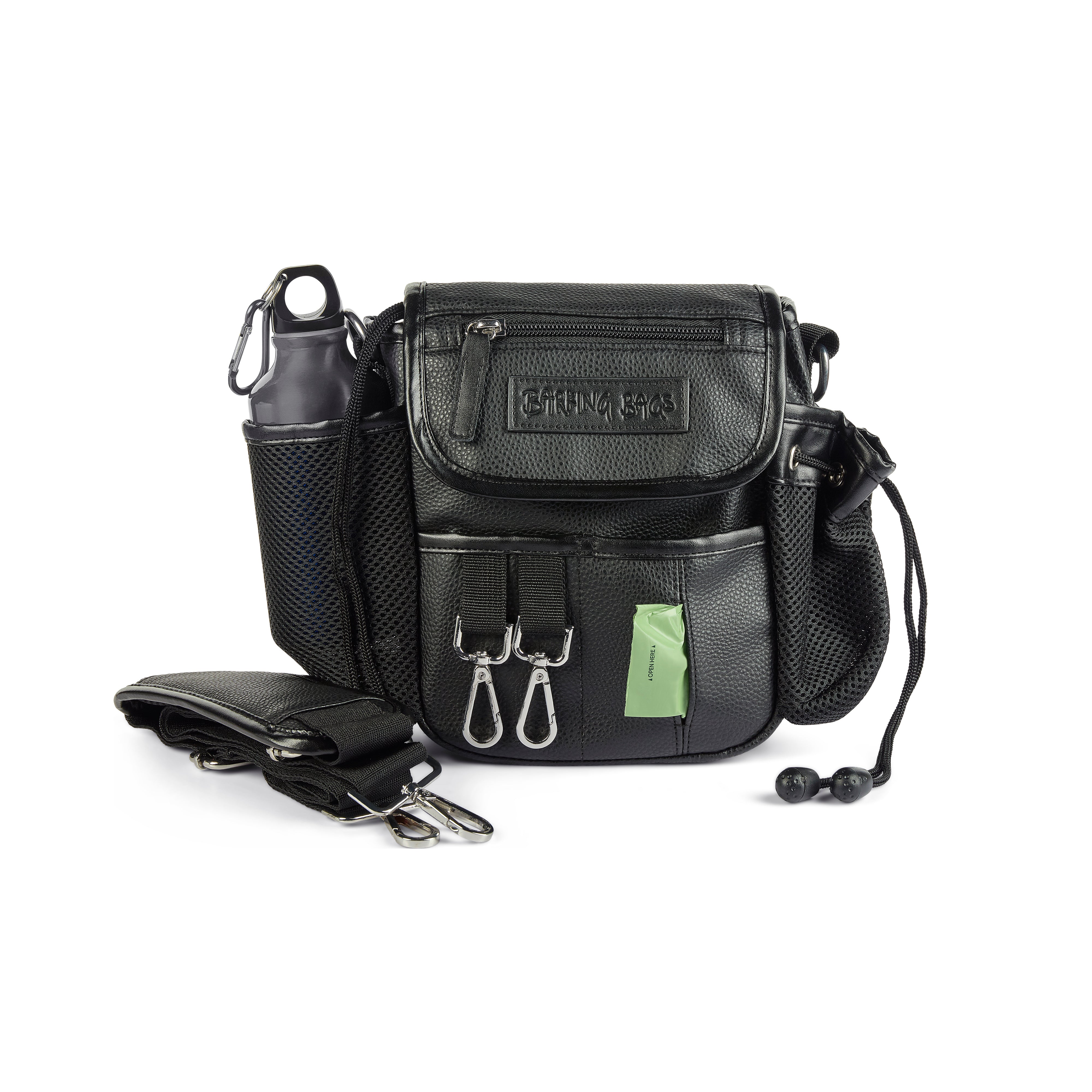 The Original Bag - Slate Black Leather Trim Barking Bags