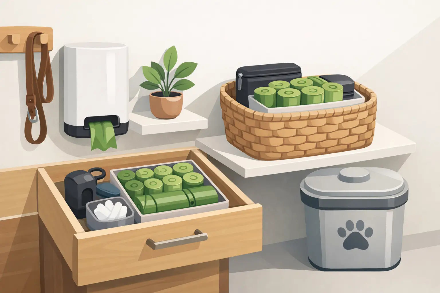 How to Store Poo Bags Neatly at Home