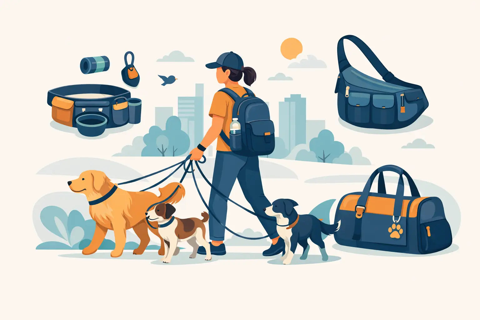 Best Bags for Professional Dog Walkers