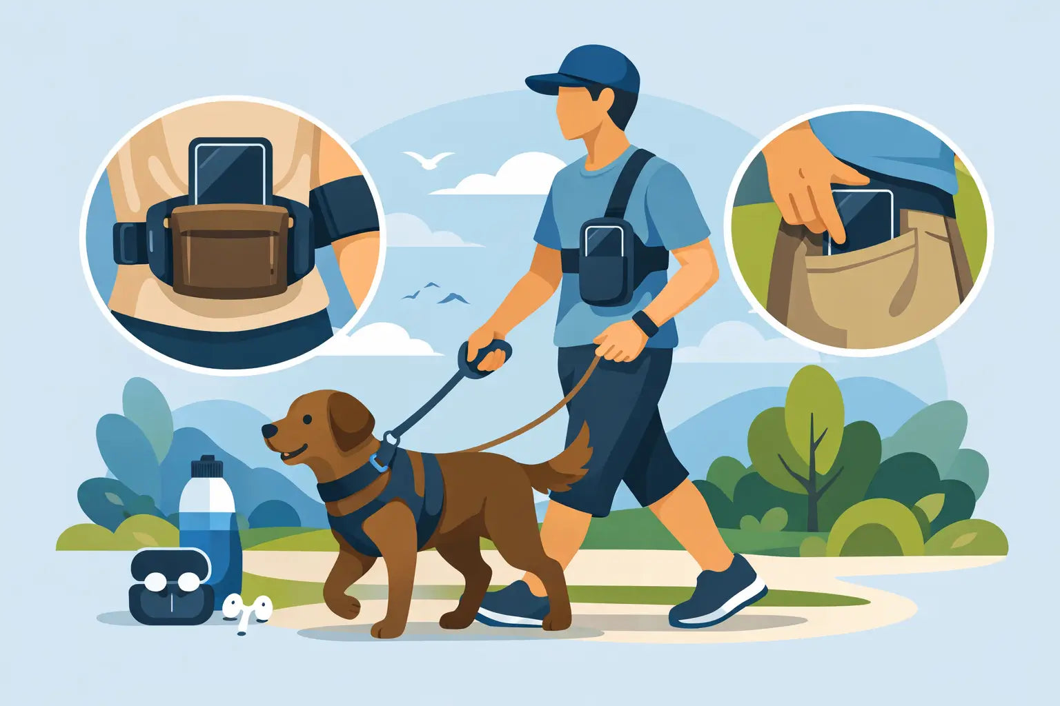 How to Carry Phone on Dog Walks Easily
