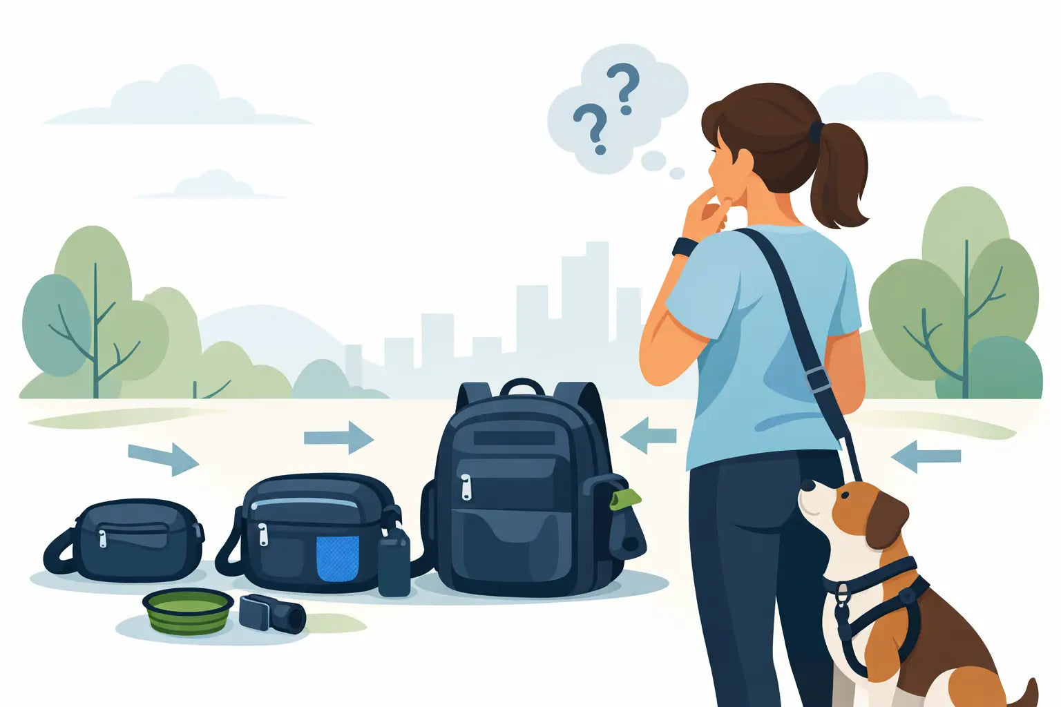 What Size Dog Walking Bag Do I Need?