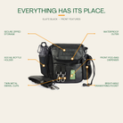 The Original Bag in Slate Black - front features