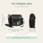 The Original Bag in Slate Black - size at a glance