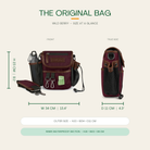 The Original Bag in Wild Berry - size at a glance