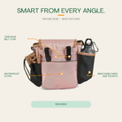 The Original Bag in Vintage Rose - rear features