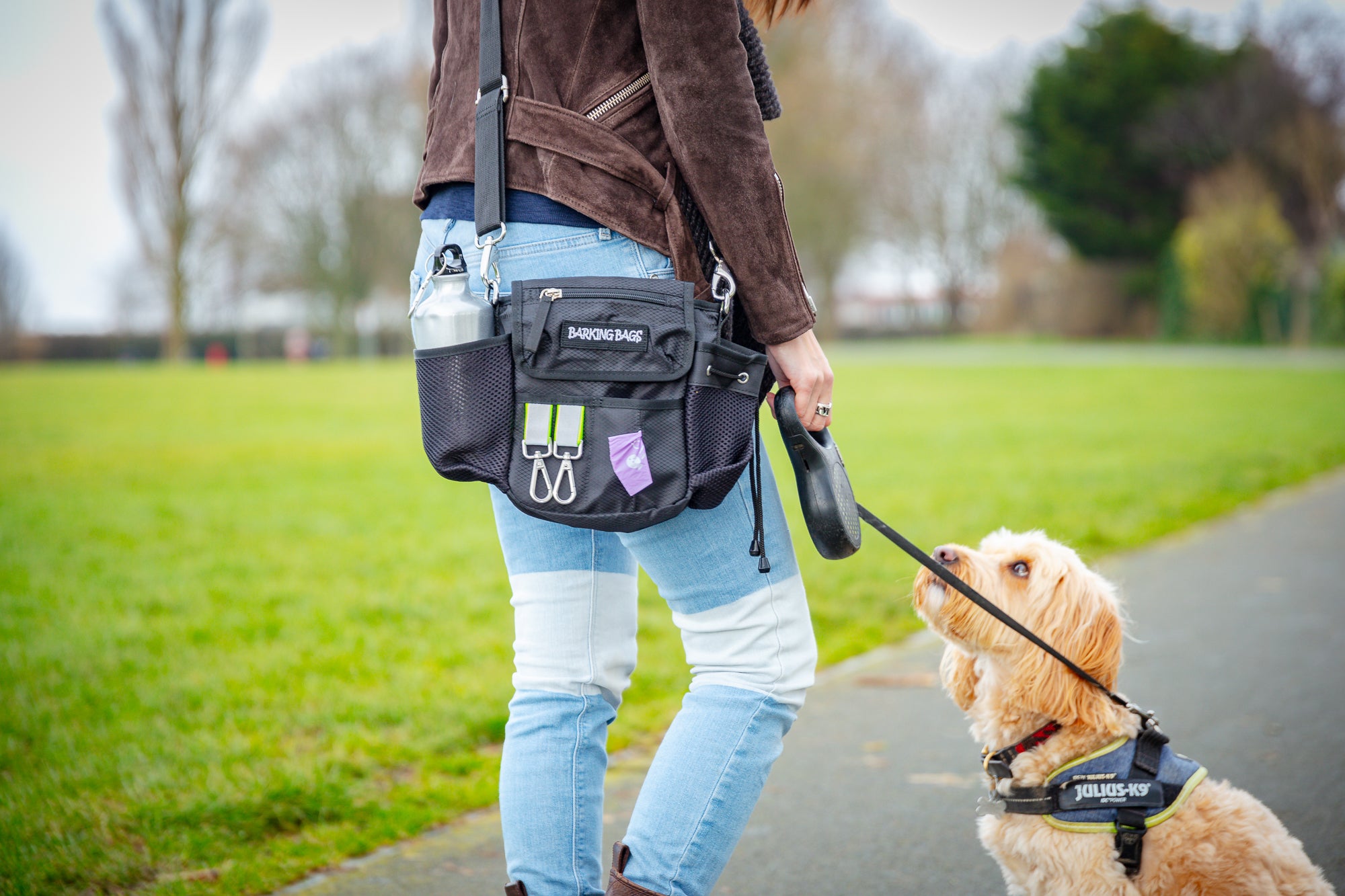 Barking Bags The Original Dog Walking Bag As Seen On Dragons Den