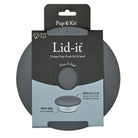 Lid-it® Bowl with Stay-Fresh Lid - Grey Dog Supplies Pup & Kit