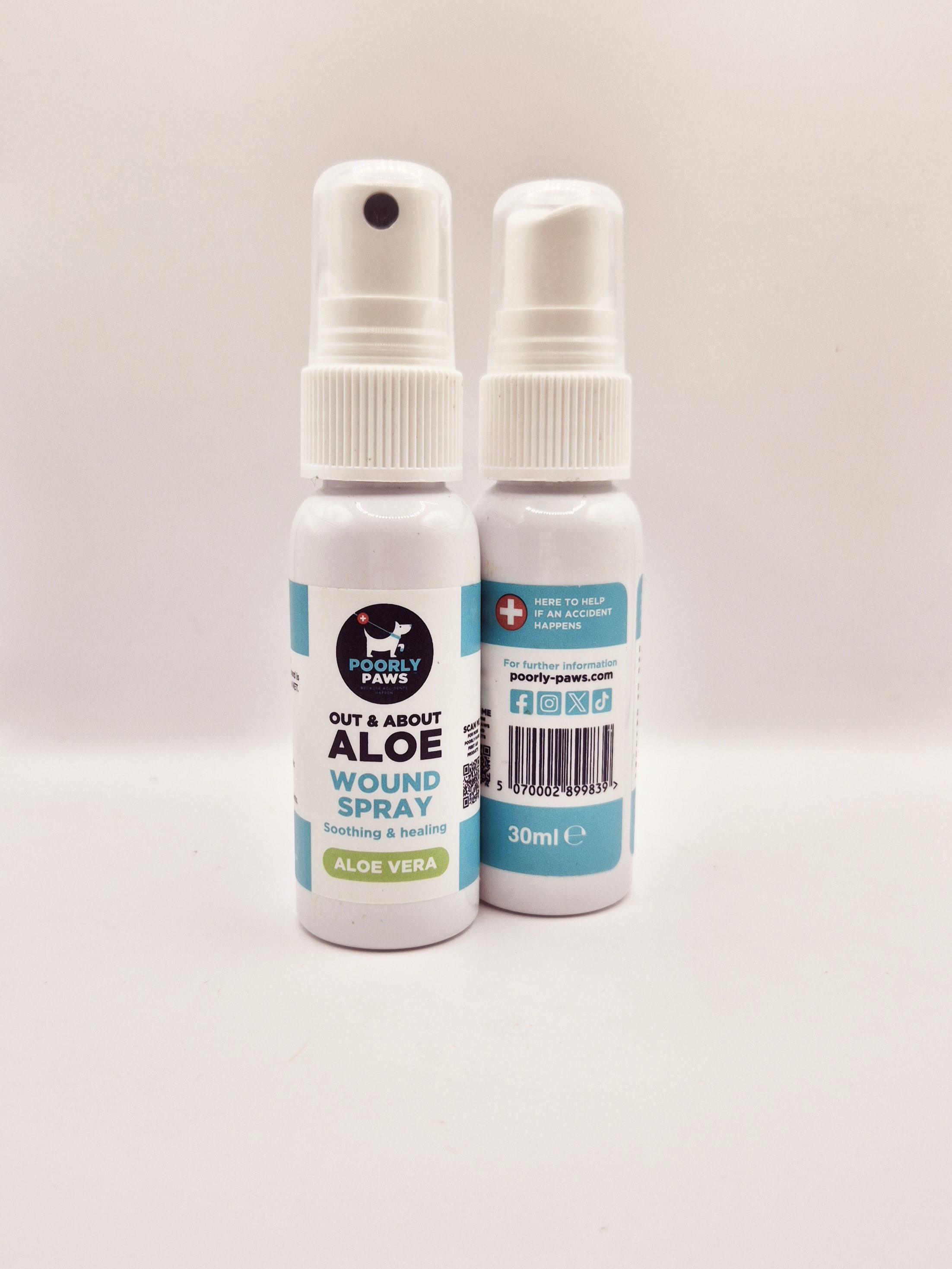 Poorly Paws - Aloe Vera Dog Wound Spray 30ml First Aid Kit Poorly Paws   