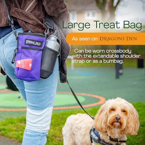 Large Dog Treat Bag - Purple Barking Bags