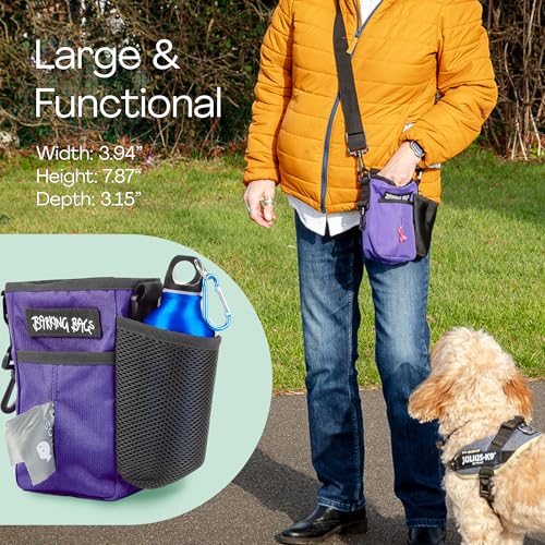 Large Dog Treat Bag - Purple Barking Bags