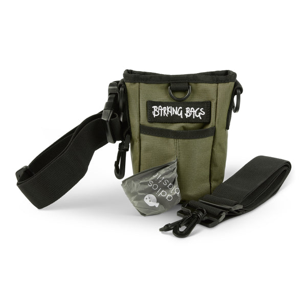 Dog Treat & Training Bag - Green Barking Bags