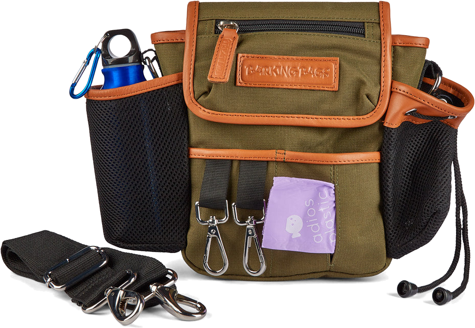 The Original Bag in Khaki, transparent front cutout